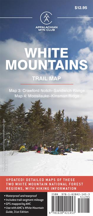 AMC Crawford Notch-Sandwich Range/Moosilauke-Kinsman Ridge Trail Map